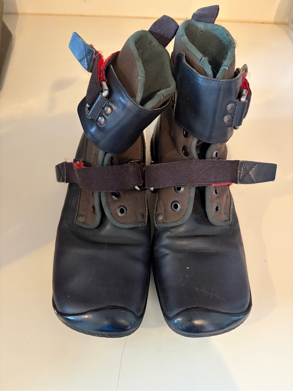 Peada Black Leather Ankle Boots